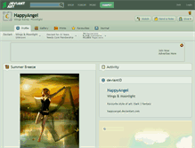 Tablet Screenshot of happyangel.deviantart.com