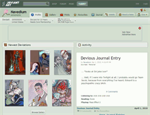 Tablet Screenshot of navedium.deviantart.com