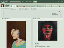 Tablet Screenshot of krizzly.deviantart.com
