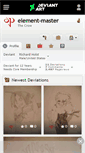 Mobile Screenshot of element-master.deviantart.com