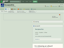 Tablet Screenshot of percipientfish.deviantart.com