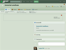 Tablet Screenshot of immortal-loneliness.deviantart.com