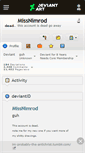 Mobile Screenshot of missnimrod.deviantart.com