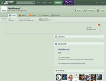 Tablet Screenshot of missnimrod.deviantart.com