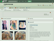 Tablet Screenshot of madamelazonga.deviantart.com