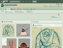 Tablet Screenshot of chupacabracadabra.deviantart.com