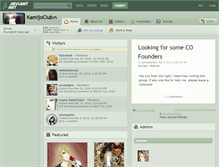 Tablet Screenshot of kamijoclub.deviantart.com