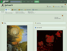 Tablet Screenshot of biofreak79.deviantart.com