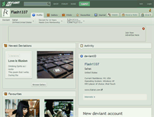 Tablet Screenshot of flash1337.deviantart.com