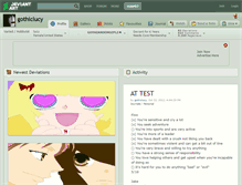 Tablet Screenshot of gothiclucy.deviantart.com