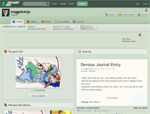 Tablet Screenshot of maggotninja.deviantart.com
