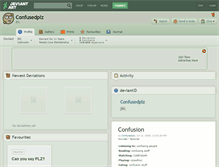 Tablet Screenshot of confusedplz.deviantart.com