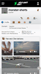 Mobile Screenshot of monster-shorts.deviantart.com