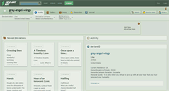 Desktop Screenshot of gray-angel-wings.deviantart.com