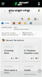 Mobile Screenshot of gray-angel-wings.deviantart.com