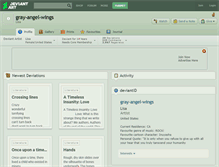 Tablet Screenshot of gray-angel-wings.deviantart.com