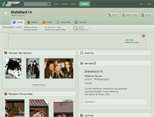Tablet Screenshot of bratattack14.deviantart.com