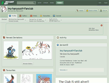 Tablet Screenshot of inu-hanyou69-fanclub.deviantart.com