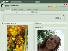 Tablet Screenshot of bitterrose6-gumitch.deviantart.com