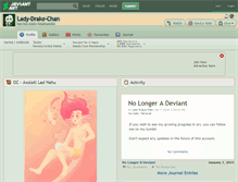 Tablet Screenshot of lady-drake-chan.deviantart.com