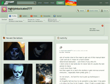 Tablet Screenshot of highlyintoxicated777.deviantart.com