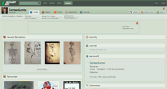 Desktop Screenshot of contactlentz.deviantart.com