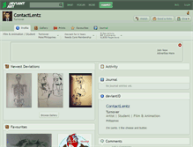 Tablet Screenshot of contactlentz.deviantart.com