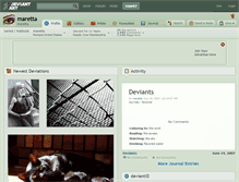 Tablet Screenshot of maretta.deviantart.com
