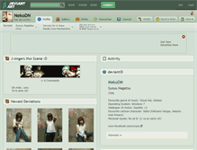 Tablet Screenshot of nekodn.deviantart.com