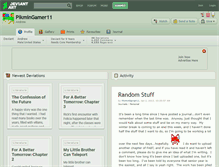 Tablet Screenshot of pikmingamer11.deviantart.com
