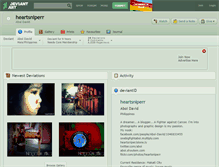 Tablet Screenshot of heartsniperr.deviantart.com