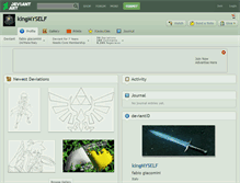 Tablet Screenshot of kingmyself.deviantart.com