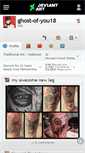 Mobile Screenshot of ghost-of-you18.deviantart.com