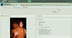 Desktop Screenshot of maskedfrog.deviantart.com
