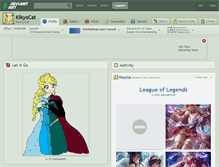 Tablet Screenshot of kikyocat.deviantart.com
