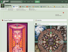 Tablet Screenshot of giohorus.deviantart.com
