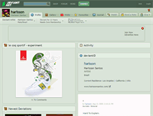 Tablet Screenshot of harisson.deviantart.com