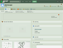 Tablet Screenshot of desirescape.deviantart.com