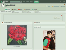 Tablet Screenshot of curiousg30rge.deviantart.com