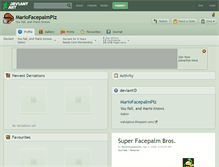Tablet Screenshot of mariofacepalmplz.deviantart.com