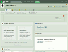 Tablet Screenshot of dead-heart123.deviantart.com