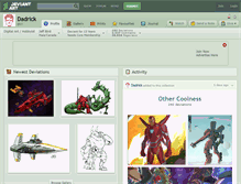 Tablet Screenshot of dadrick.deviantart.com