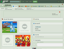 Tablet Screenshot of joeboxes.deviantart.com