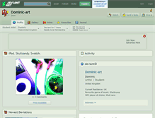 Tablet Screenshot of dominic-art.deviantart.com
