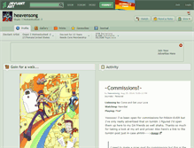 Tablet Screenshot of heavensong.deviantart.com