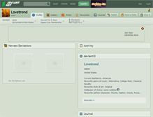 Tablet Screenshot of lovetrend.deviantart.com