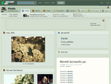 Tablet Screenshot of plinith.deviantart.com