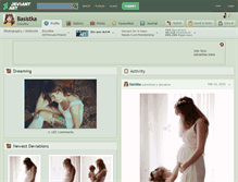 Tablet Screenshot of basistka.deviantart.com