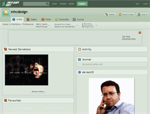 Tablet Screenshot of mhcdesign.deviantart.com