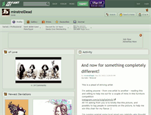 Tablet Screenshot of minstreldead.deviantart.com